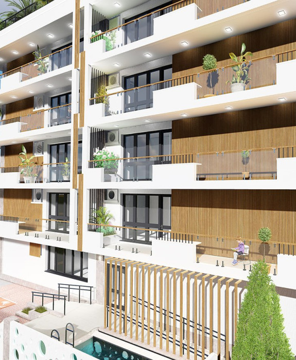 Продажа 2-х комнатной квартиры 56.74 м² в новом ЖК NŌA Cullera с бассейном на крыше, Испания