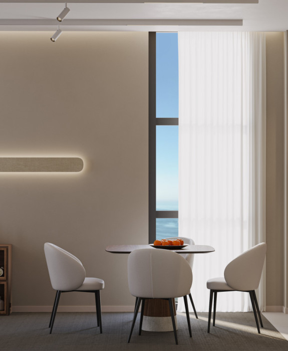 Продажа видовых апартаментов 38,5 м² с ремонтом под ключ на 19 этаже