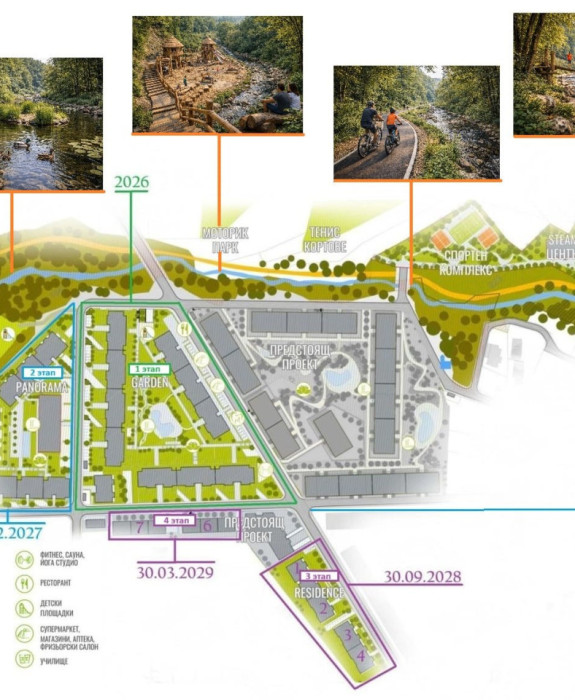 Современная 2 комнатная квартира 131 м² в ЖК Botanic Residence, Варна, Болгария