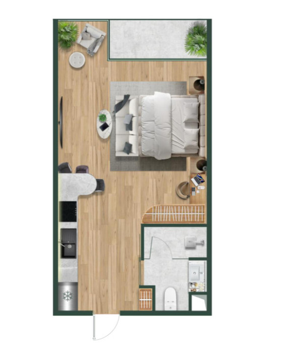 Продаётся студия 41,8 м² Atrium Andaman City на Пхукете Таиланд