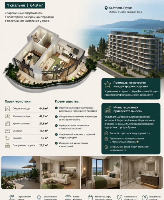 Продажа Апартаментов в Грузии Windham Garden