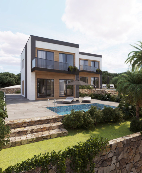 Продажа современной виллы 143 м² с 3 спальнями, бассейном и участком в ЖК Sierra Verde, Финестрат.