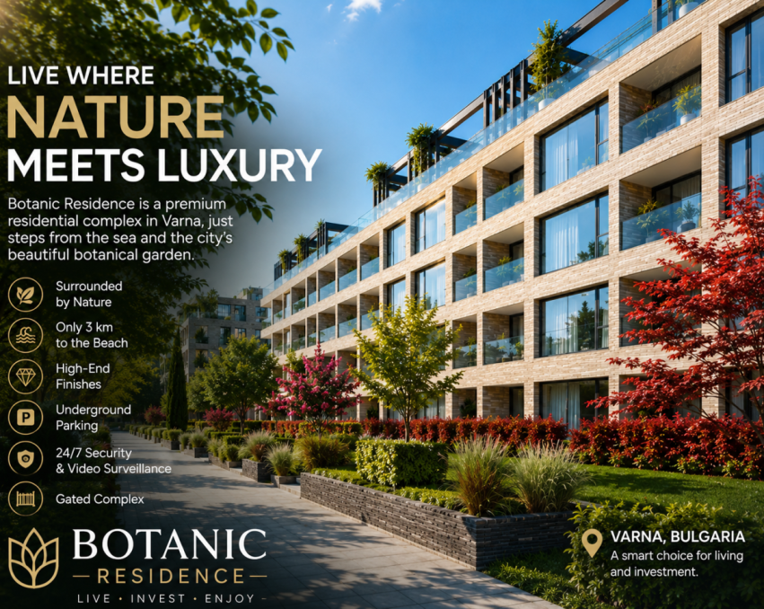 1-комнатная квартира 76 м² в новом жилом комплексе Botanic Residence, Болгария, Варна