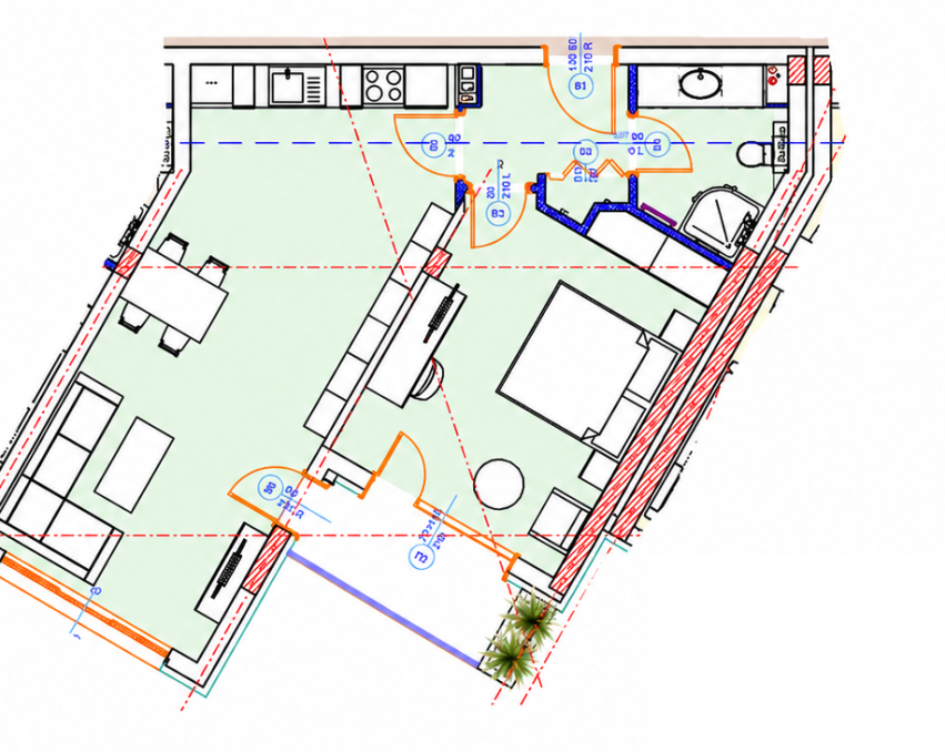 1-комнатная квартира 88 м² в жилом комплексе Azur Aqua 2, Варна, Болгария