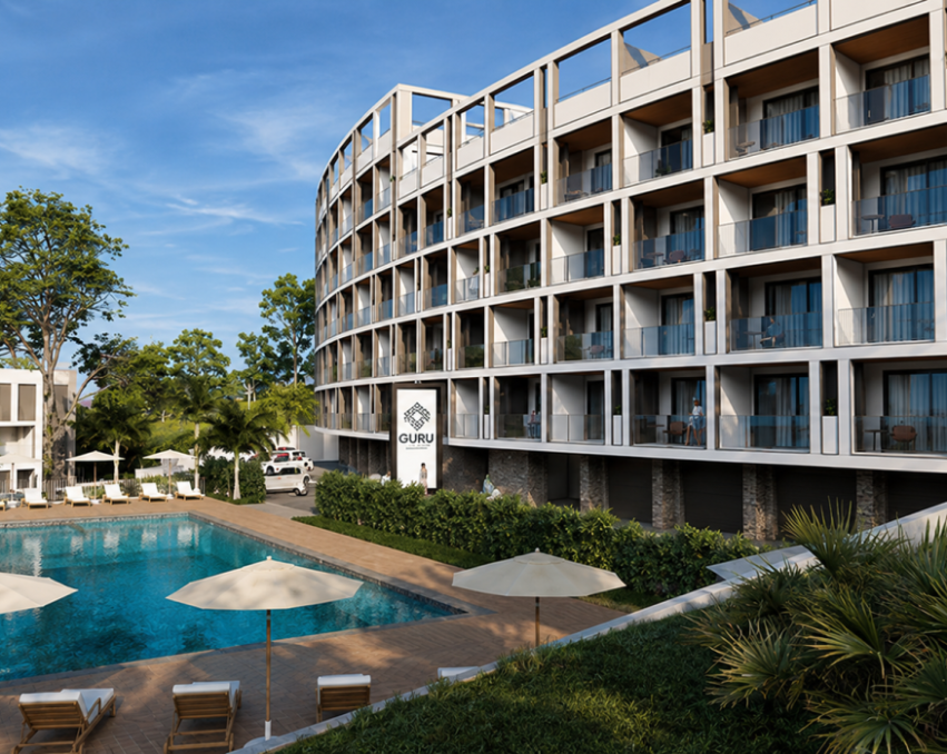 2-комнатная квартира 58 м² в новом жилом комплексе GURU Subtropical, Грузия, Батуми