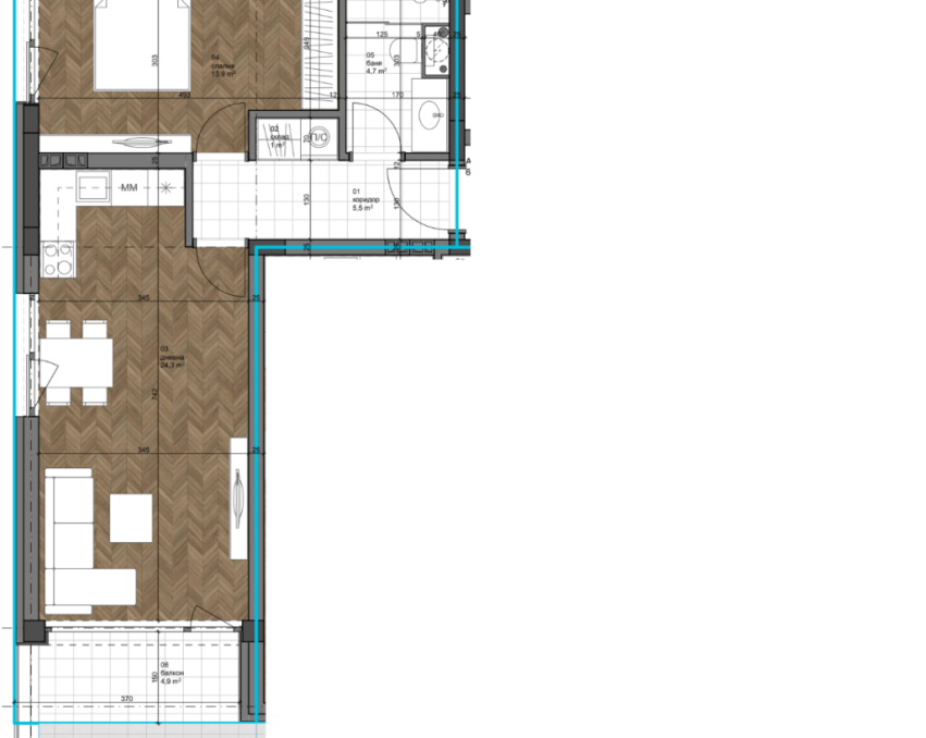 Апартаменты 80 м²  в премиальном комплексе Botanic Residence, Варна, Болгария