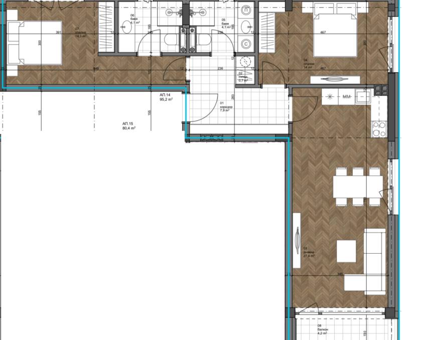 Инвестиционная квартира 118 м² в новом ЖК Botanic Residence, Варна, Болгария