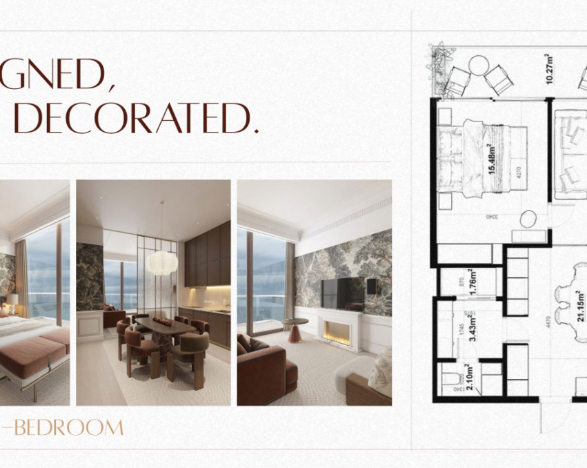 Продажа 1 комн апартаментов 40 м² в новом ЖК Grand Millennium возле моря, Грузия, Кобулети